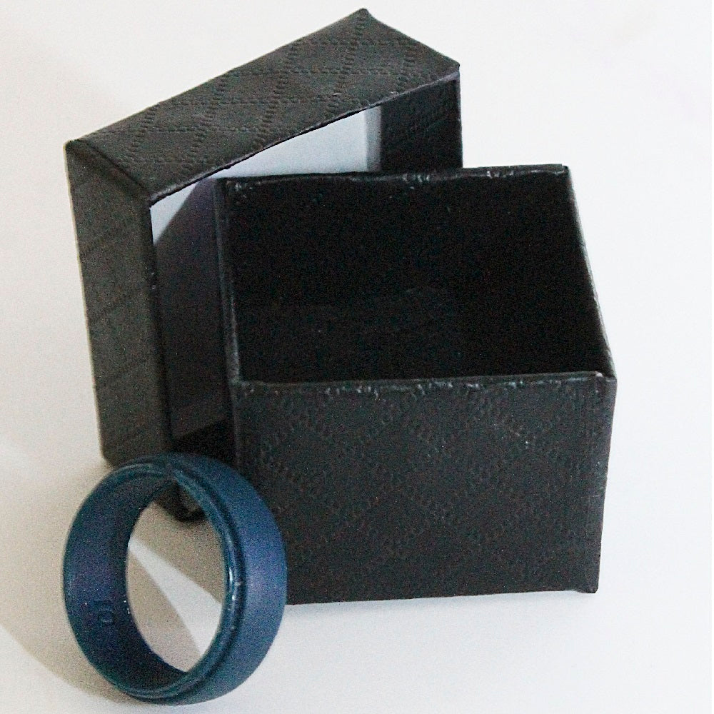 SILICONE WEDDING RINGS FOR MEN BLUE COLOR