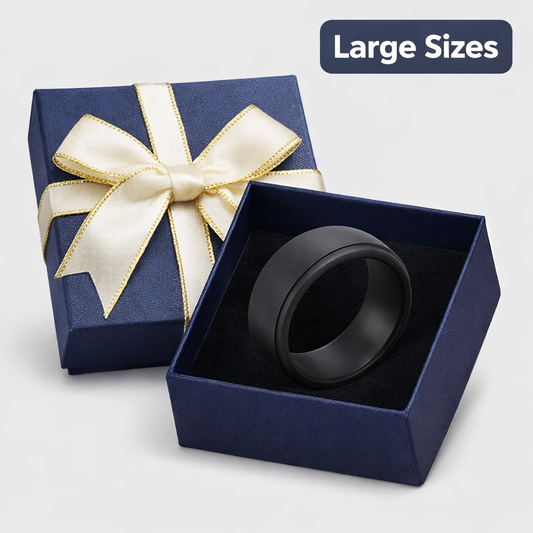 Dad's Ring Size 10 Silicone Wedding Band With Gift Box
