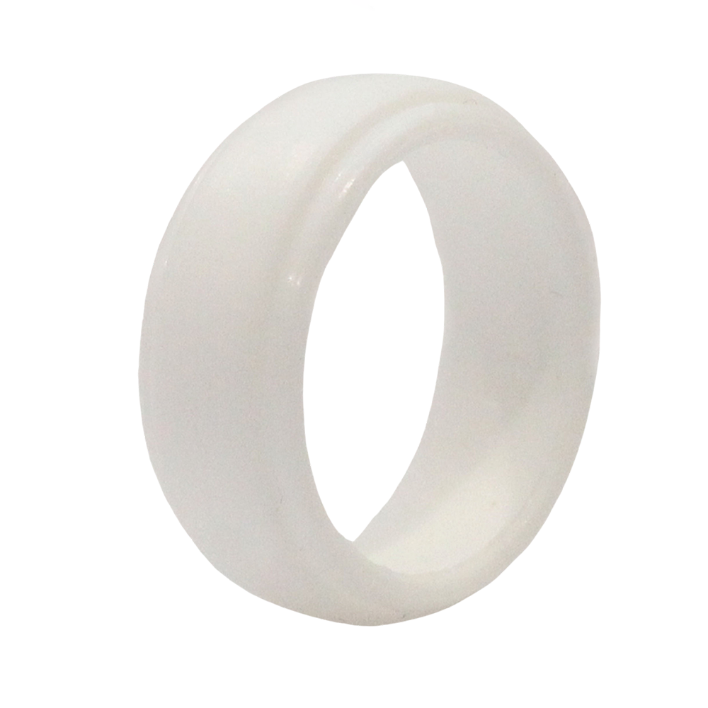 SILICONE WEDDING RINGS FOR MEN WHITE COLOR