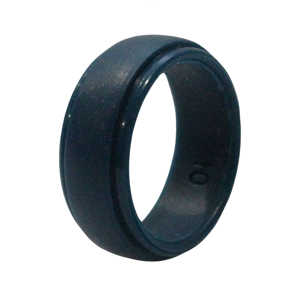 SILICONE WEDDING RINGS FOR MEN BLUE COLOR